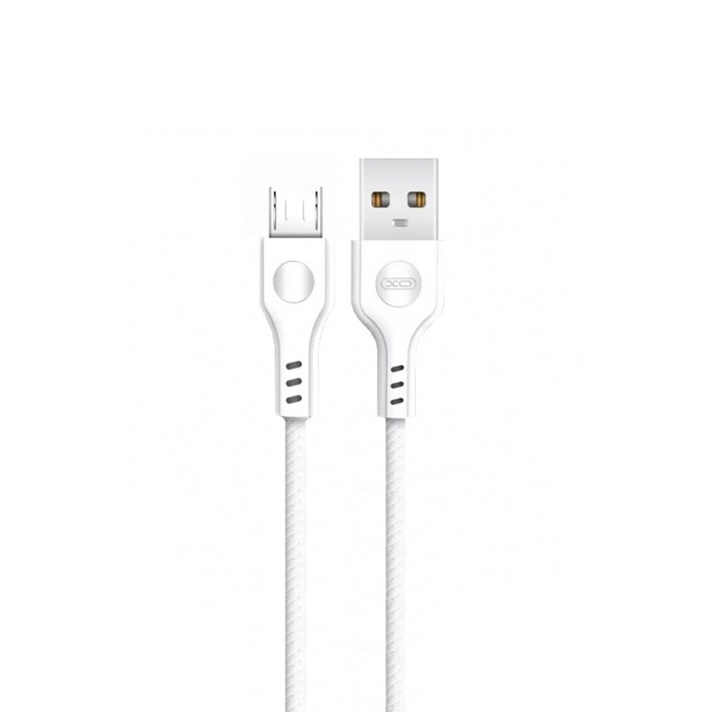 USB кабель XO NB107 microUSB white