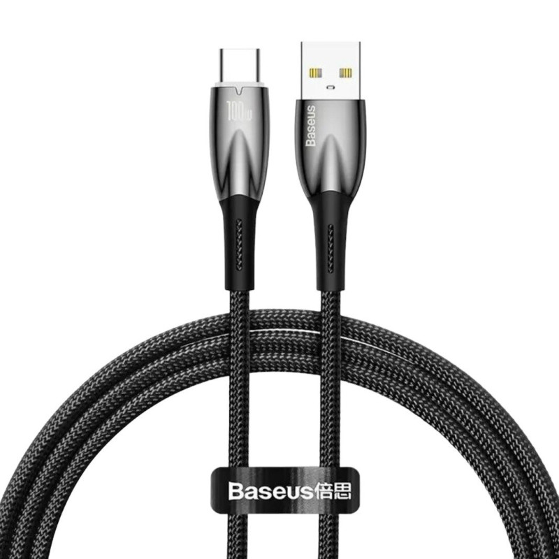 USB кабель Baseus Type-C CADH000501 100W black 2m USB кабель Baseus Type-C CADH000501 100W black 2m