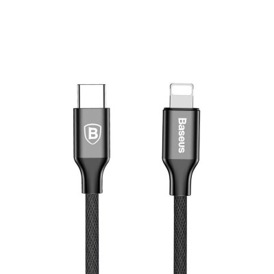 USB кабель Baseus CATLYW-C01 Type-C to Lightning black USB кабель Baseus CATLYW-C01 Type-C to Lightning black