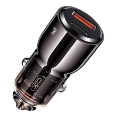 Автомобільний зарядний пристрій XO CC58 USB-A, USB-C 95W black Автомобільний зарядний пристрій XO CC58 USB-A, USB-C 95W black