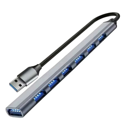 USB-hub USB-A to 7 USB-A ports gray USB-hub USB-A to 7 USB-A ports gray