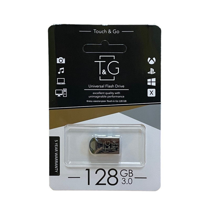 USB флеш 128 Гб T&G 106 3.0 silver