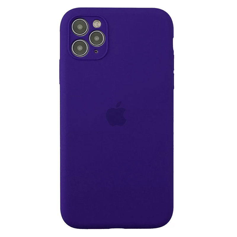Накладка Original Silicone Case iPhone 11 Pro Max violet Close Camera