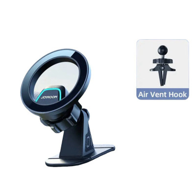 Автотримач Joyroom JR-ZS376 Magnetic 2in1 в дефлектор та на торпеду black Автотримач Joyroom JR-ZS376 Magnetic 2in1 в дефлектор та на торпеду black