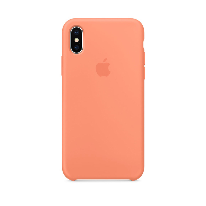 Накладка Original Silicone Case iPhone X, XS peach