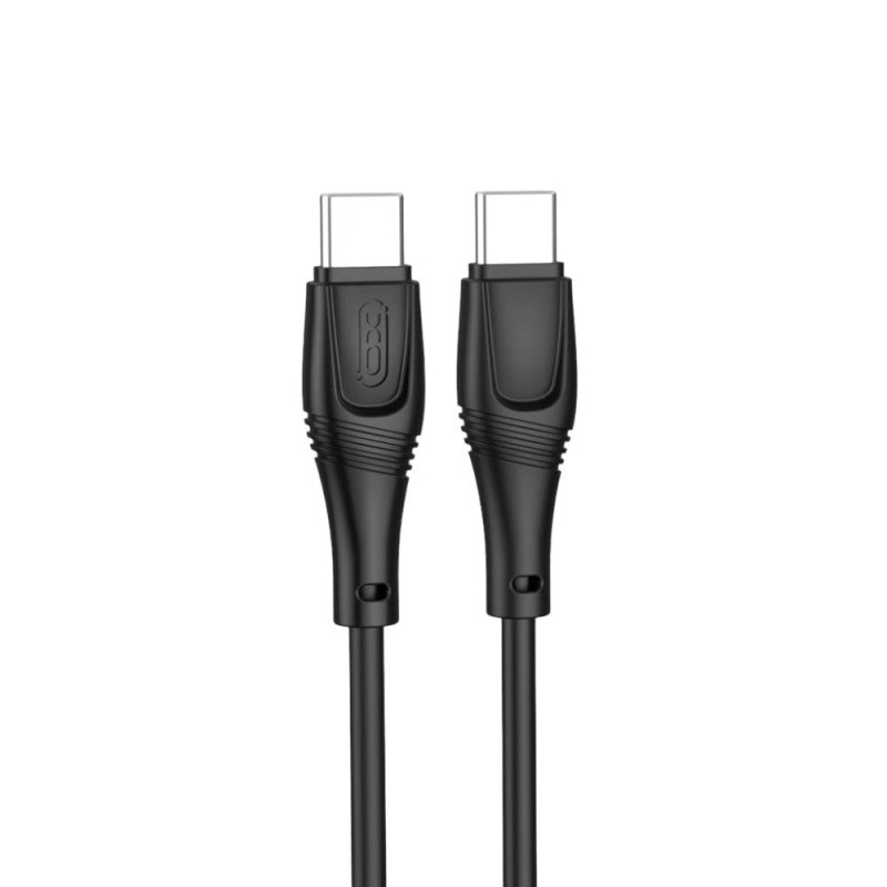USB кабель XO NB-Q239B 60W Type-C to Type-C black