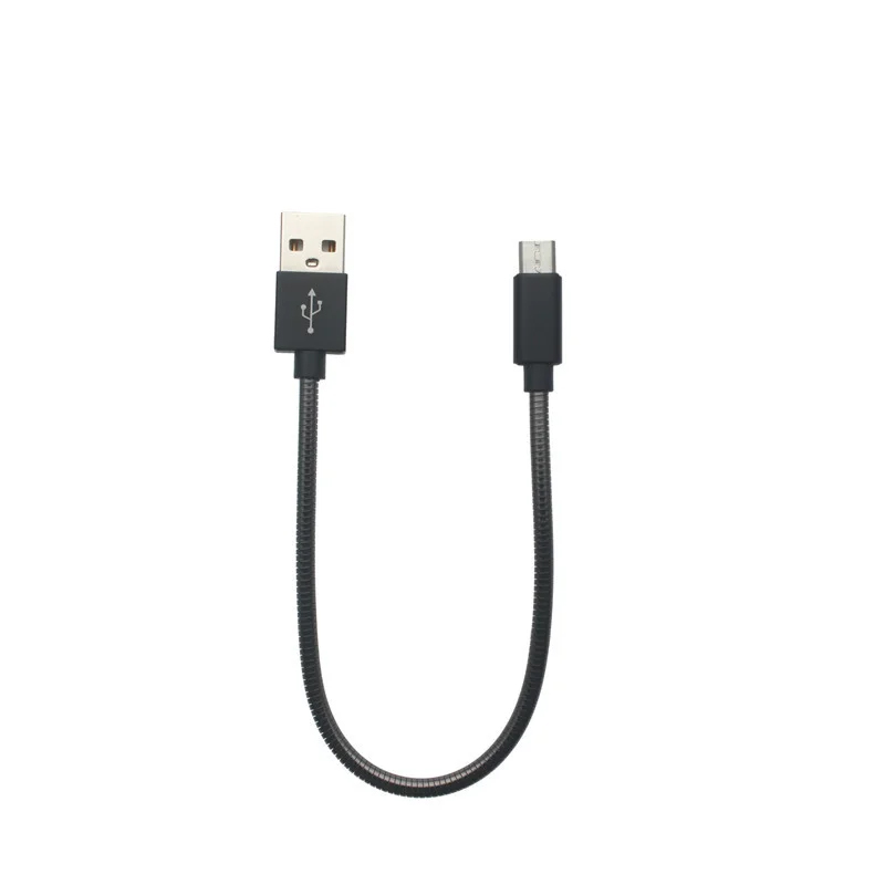USB кабель microUSB 25 см black