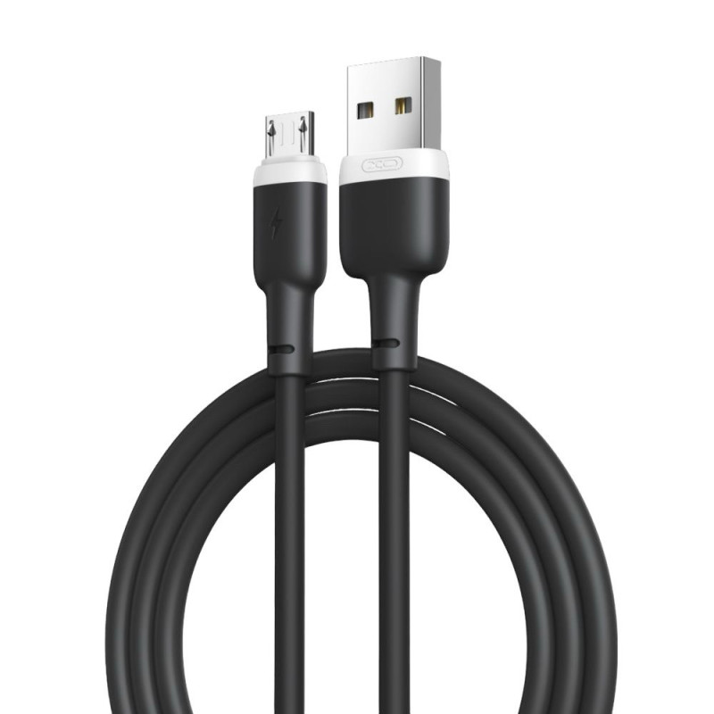 USB кабель XO NB208 microUSB black