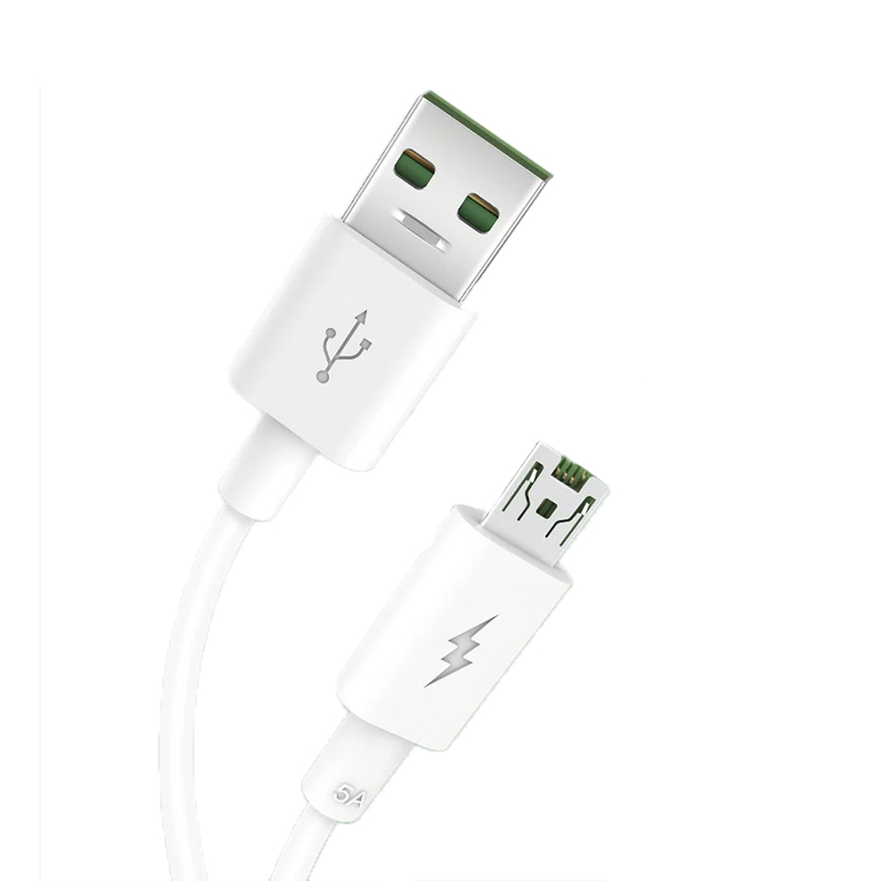 USB кабель XO NB119 5A Fast Charge microUSB white