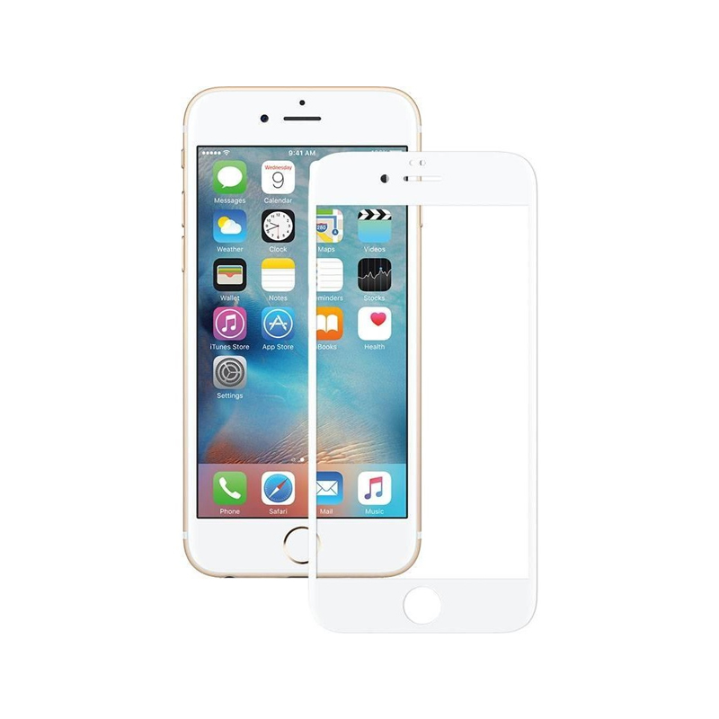 Захисне скло Glass iPhone 6, 6S Full Glue white