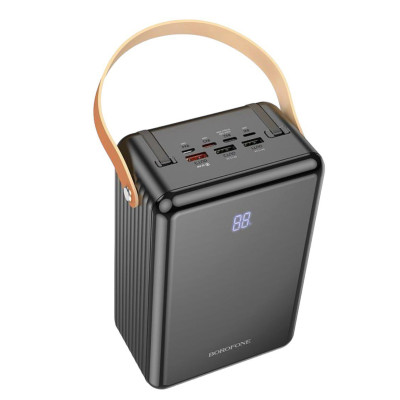 Зовнішній акумулятор Borofone BJ32 PD 22.5W, QC3.0, 80000 mAh black Зовнішній акумулятор Borofone BJ32 PD 22.5W, QC3.0, 80000 mAh black