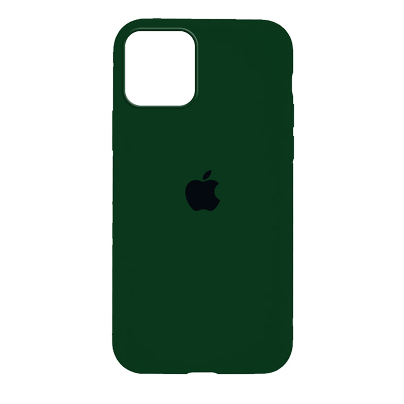 Накладка Original Silicone Case iPhone 12, 12 Pro green forest