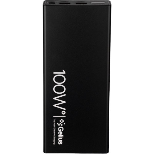 Зовнішній акумулятор Gelius Pro Titanium GP-PB301 30000mAh 100W Black + Cable Type-C - Type-C Зовнішній акумулятор Gelius Pro Titanium GP-PB301 30000mAh 100W Black + Cable Type-C - Type-C