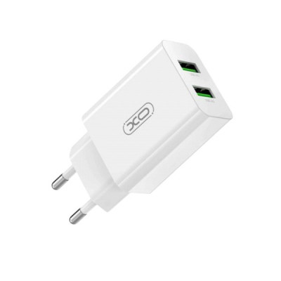Зарядний пристрій XO L119 2USB-A QC3.0, 18W white Зарядний пристрій XO L119 2USB-A QC3.0, 18W white