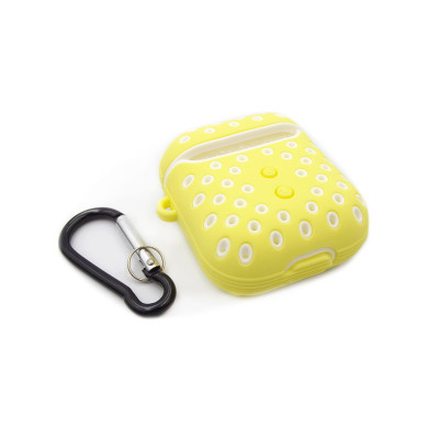 Чохол для Airpods, Airpods 2 Sport design yellow-white Чохол для Airpods, Airpods 2 Sport design yellow-white