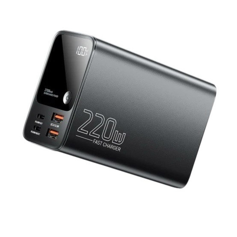 Зовнішній акумулятор Essager F3002 220W 27000mAh black