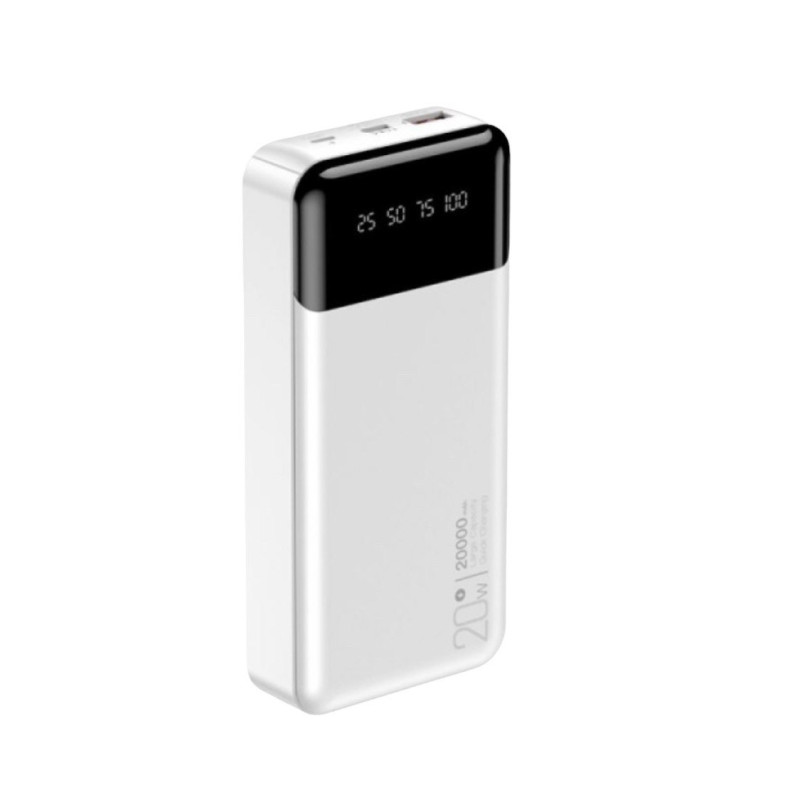 Зовнішній акумулятор XO PR192 20000 mAh QC 18W PD 20W white