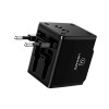 Зарядний пристрій Usams T2 US-CC044 with Universal Travel Adapter 2 USB 1000 mA black