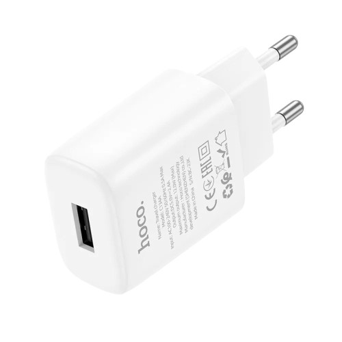 Зарядний пристрій Hoco C134A USB-A 2.4A white Зарядний пристрій Hoco C134A USB-A 2.4A white