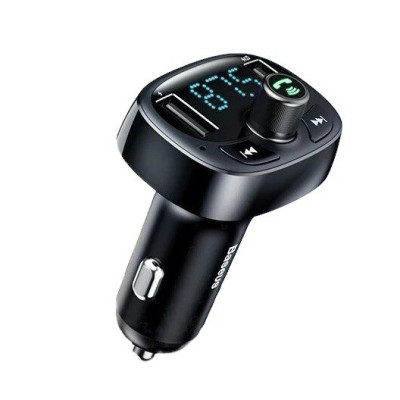 FM трансмітер Bluetooth Baseus S-09 black FM трансмітер Bluetooth Baseus S-09 black
