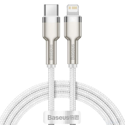 USB кабель Baseus CATLJK-A02 Type-C to Lightning white USB кабель Baseus CATLJK-A02 Type-C to Lightning white