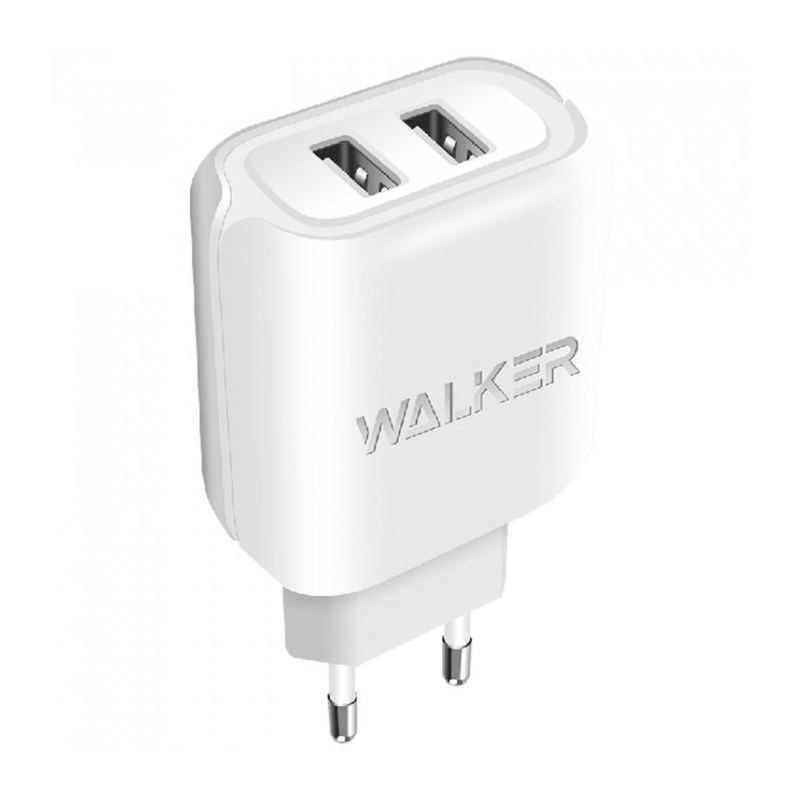 Зарядний пристрій Walker WH-27 2 USB 2100 mA white
