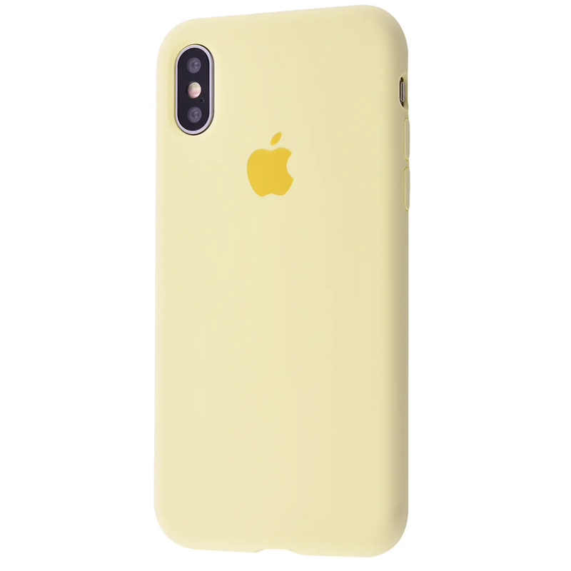 Накладка Original Silicone Case iPhone X, XS yellow mellow