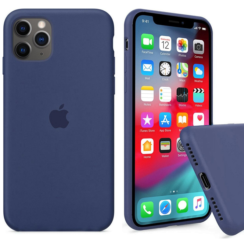 Накладка Original Silicone Case iPhone 11 Pro blue dark