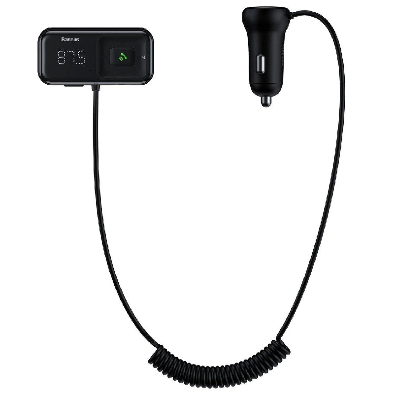FM трансмітер Bluetooth Baseus T-Typed S16 CCTM-E01 black