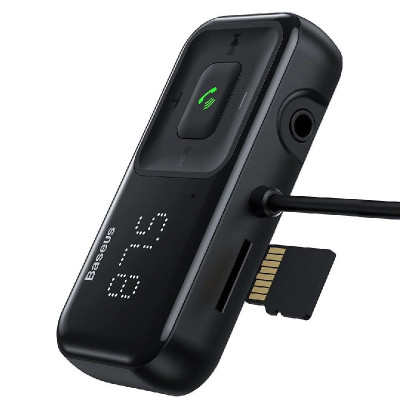FM трансмітер Bluetooth Baseus T-Typed S16 CCTM-E01 black FM трансмітер Bluetooth Baseus T-Typed S16 CCTM-E01 black