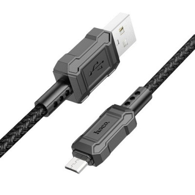 USB кабель Hoco X94 Leader microUSB black USB кабель Hoco X94 Leader microUSB black