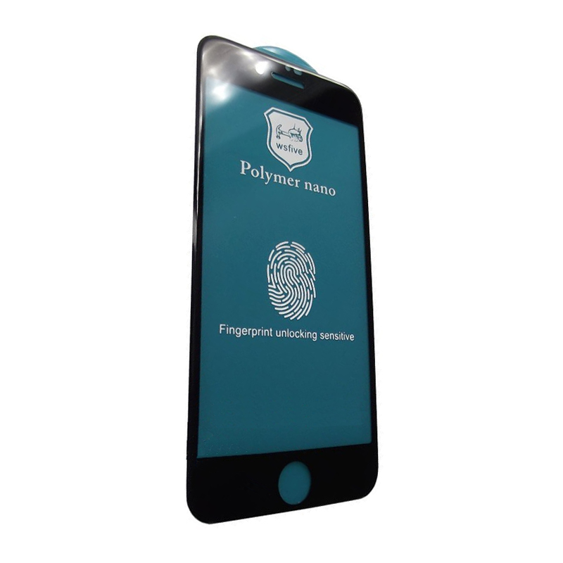 Захисне скло Glass iPhone 7 Plus, 8 Plus Polymer Nano black