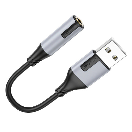 Перехідник USB to 3.5 Borofone BV19 Перехідник USB to 3.5 Borofone BV19
