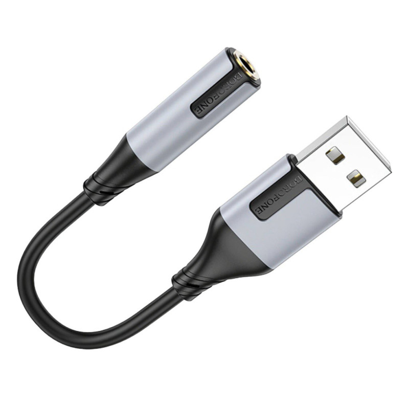 Перехідник USB to 3.5 Borofone BV19