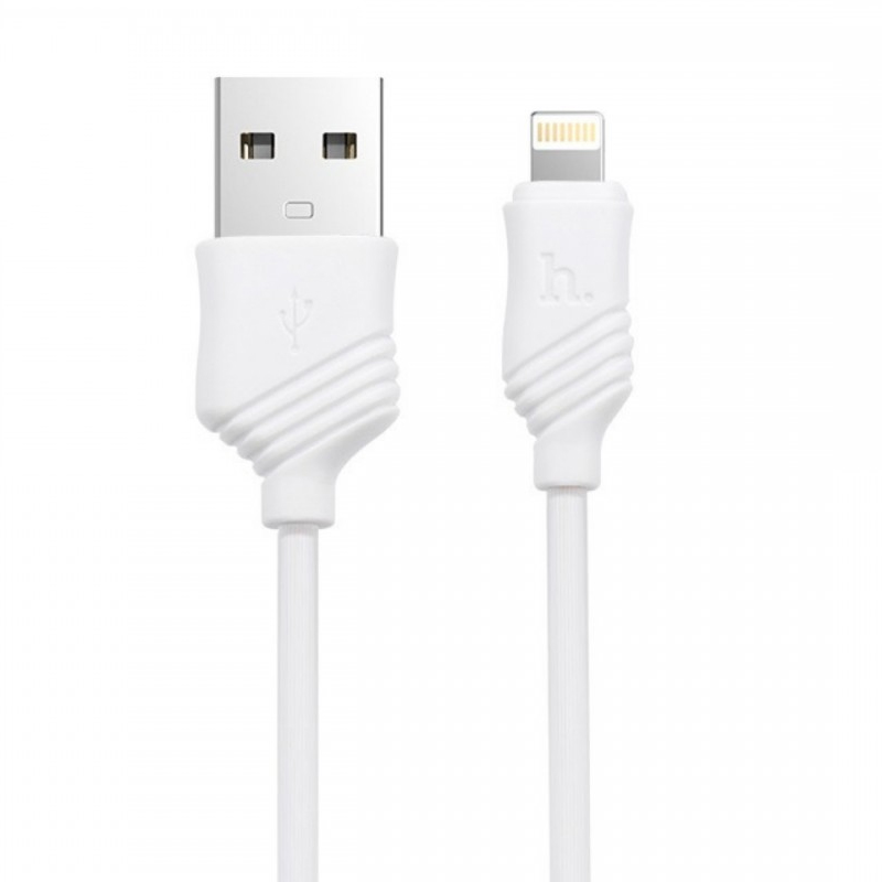 USB кабель Hoco X6 Khaki Lightning white