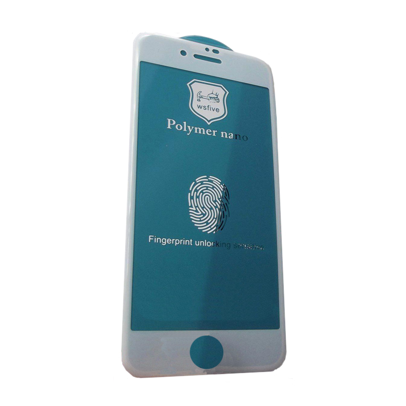 Захисне скло Glass iPhone 7 Plus, 8 Plus Polymer Nano white