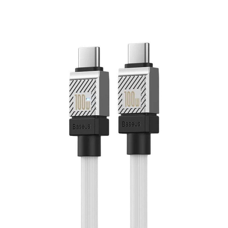 USB кабель Baseus Type-C to Type-C CAKW000202, 100W white USB кабель Baseus Type-C to Type-C CAKW000202, 100W white