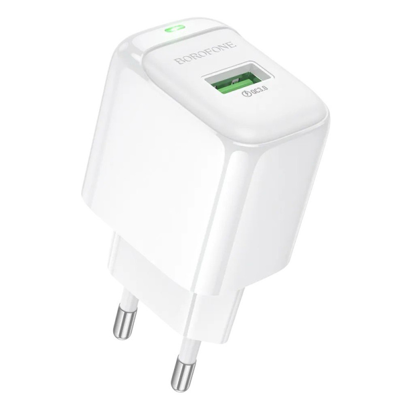 Зарядний пристрій Borofone BAS42A USB-A 18W white Зарядний пристрій Borofone BAS42A USB-A 18W white